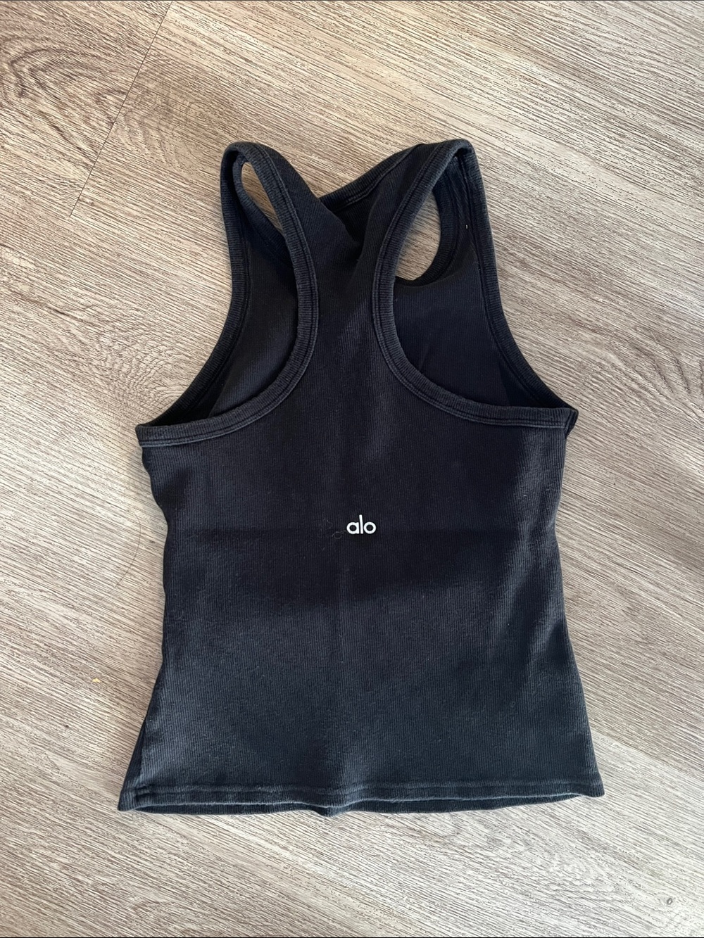 ALO Yoga Black Racerback Slim Tank